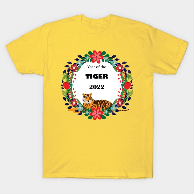 Cute Year of the Tiger 2022 T-Shirt by grafart